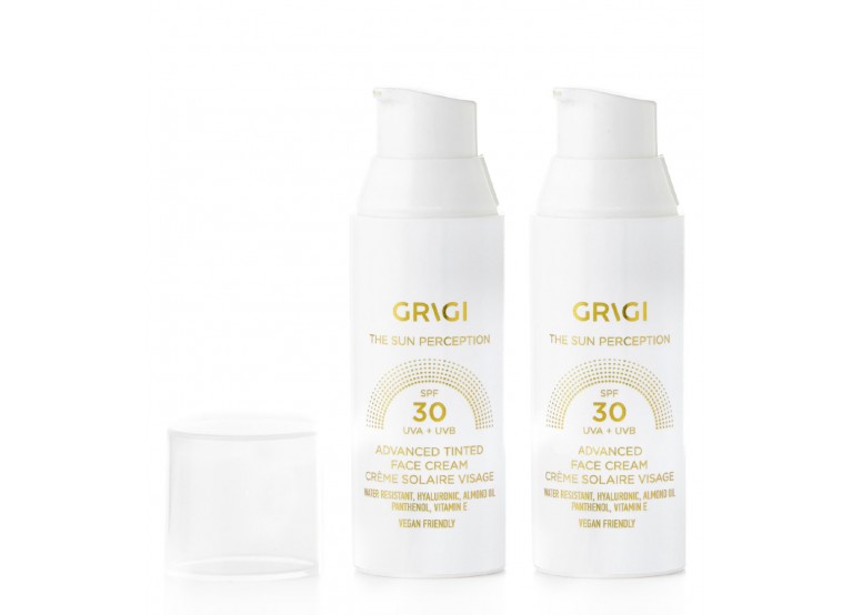 GRIGI THE SUN PERCEPTION TINTED FACE CREAM SPF30 50ml + ΔΩΡΟ GRIGI THE SUN PERCEPTION FACE CREAM SPF30 50ml