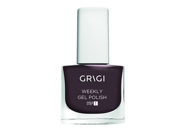 GRIGI WEEKLY GEL NAIL POLISH NEW FORMULA EXTRA STRONG No 604 DARK GREY BROWN