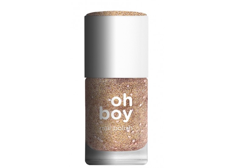 OH BOY NAIL POLISH Νο 294 SPARKLING NUDE GOLD DOTS