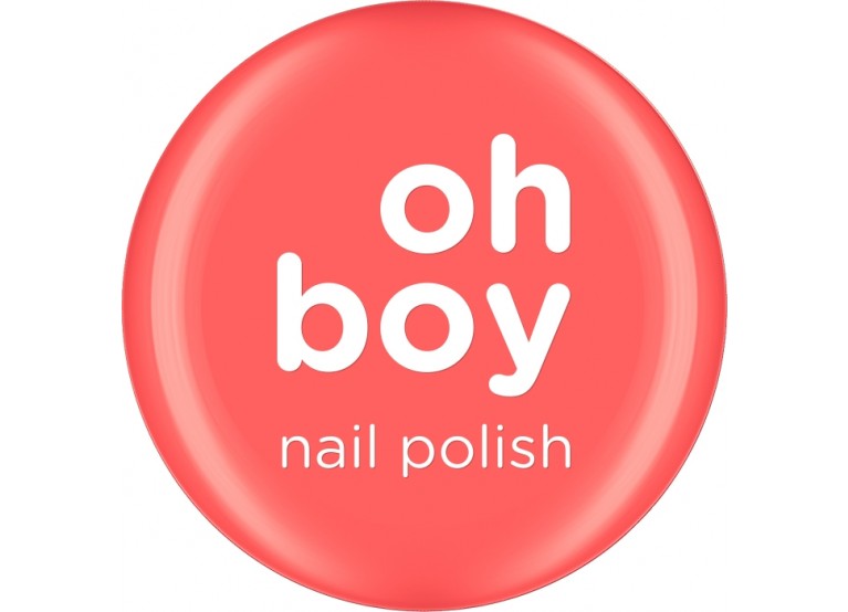 OH BOY NAIL POLISH No 150 SPARKLY SALMON PINK