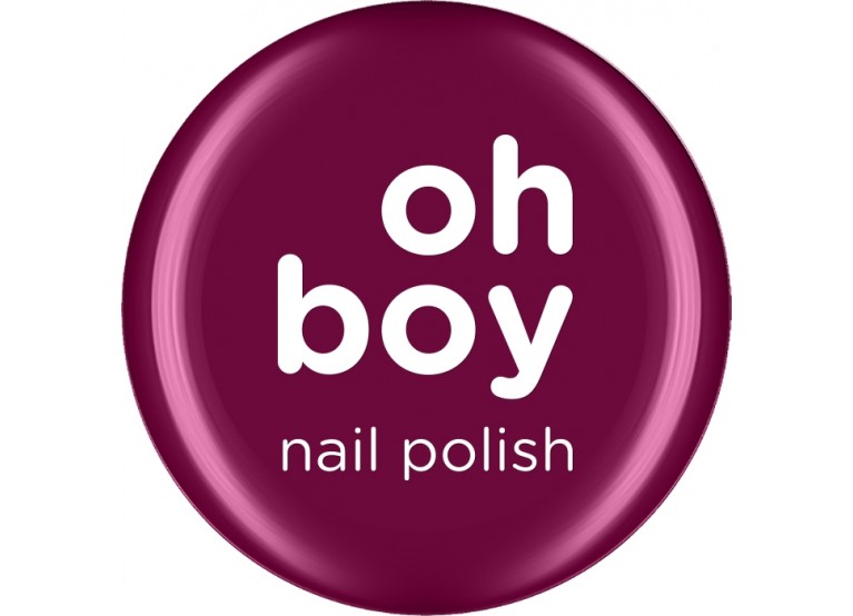 OH BOY NAIL POLISH Νο 201 METALLIC PINK PURPLE