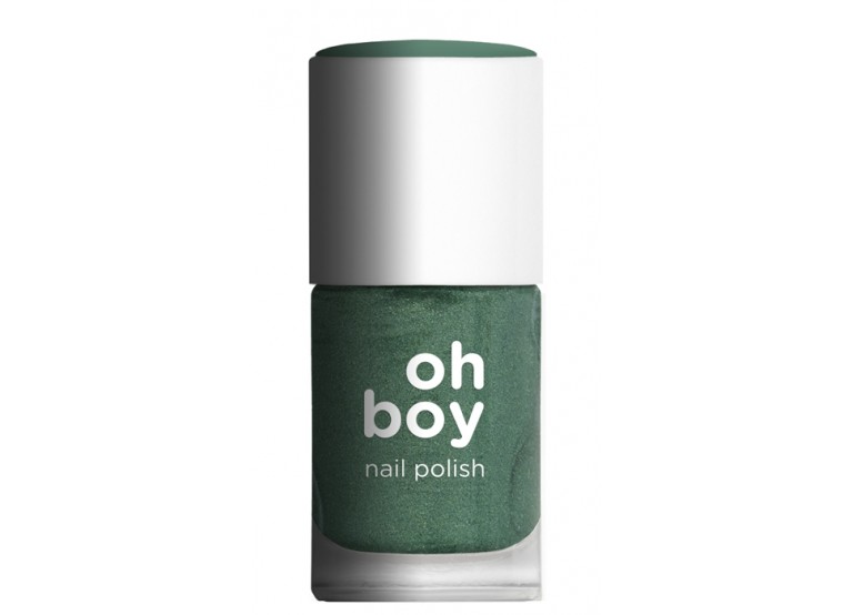 OH BOY NAIL POLISH Νο 308 JUNGLE SPARKLING GREEN
